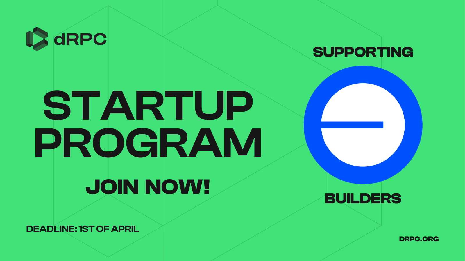 dRPC Startup Program: Supporting Base Devs