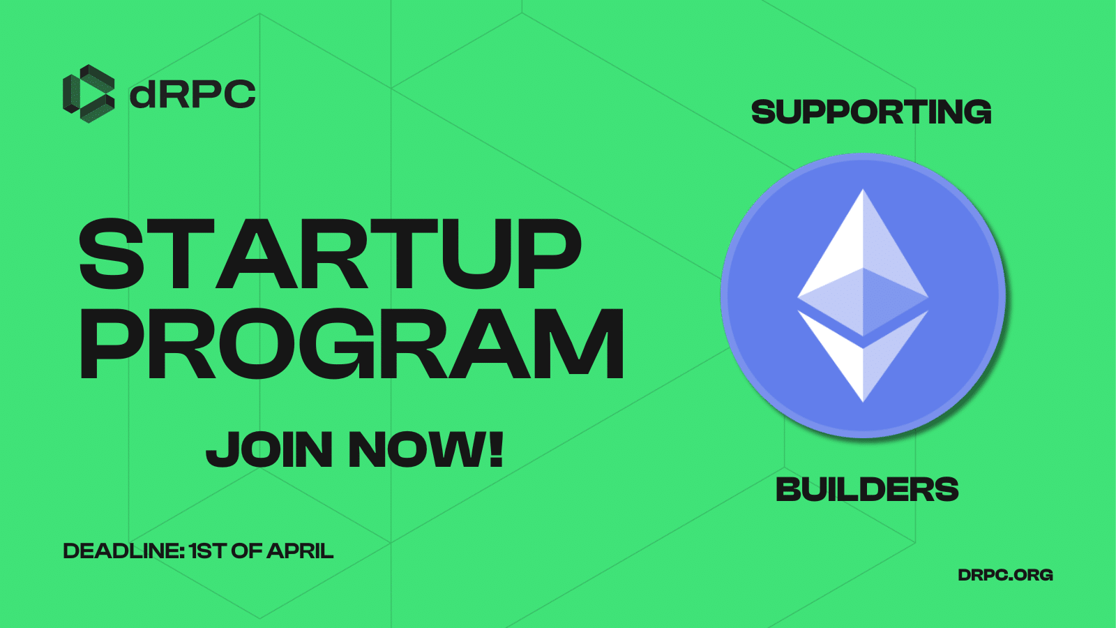 dRPC Startup Program: Supporting Ethereum Devs