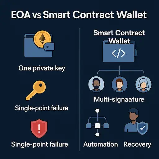 EOA vs Smart contract wallet