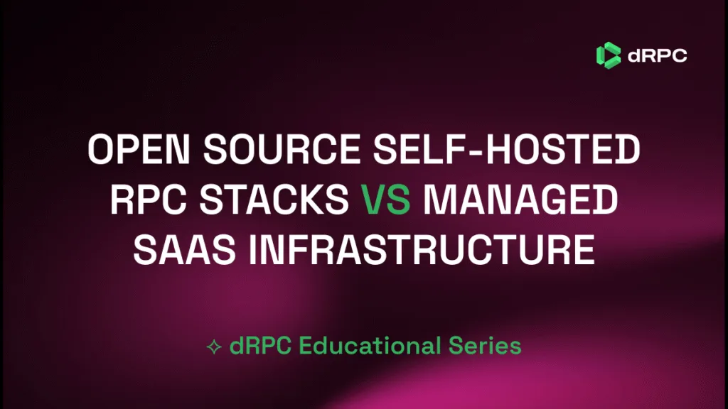 A practical RPC infrastructure guide for dApp CTOs and DevOps teams. Learn when an open source self-hosted RPC stack makes sense versus managed SaaS RPC infrastructure.