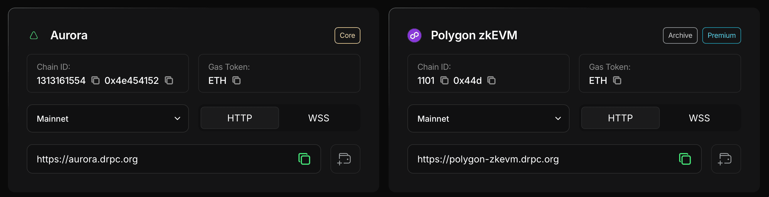 archive nodes