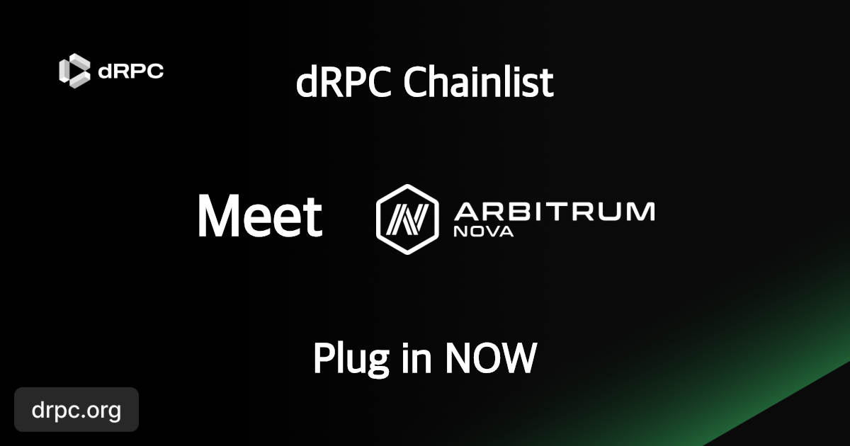 Arbitrum Nova RPC Endpoints | Free & Paid Nodes | dRPC