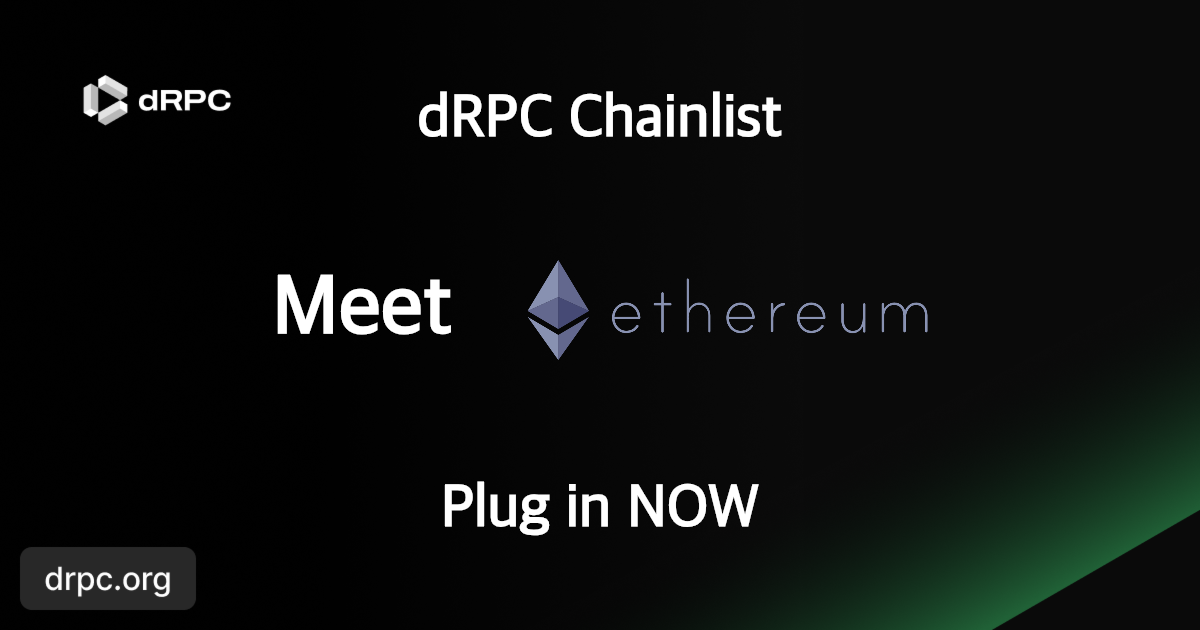 Ethereum RPC Endpoints | Free & Paid Nodes | dRPC